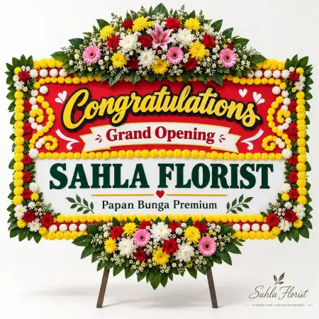 Papan Bunga Ucapan Selamat Samator Novotel Surabaya