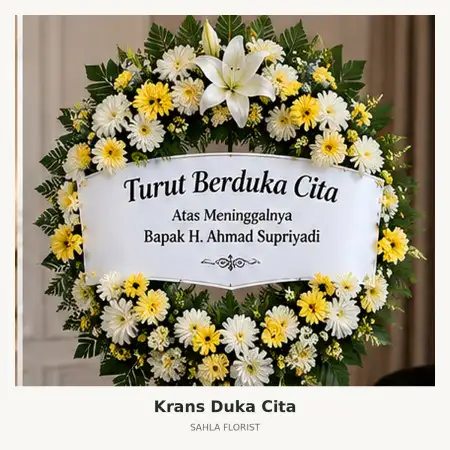 Krans Bunga Duka Samator Novotel Surabaya